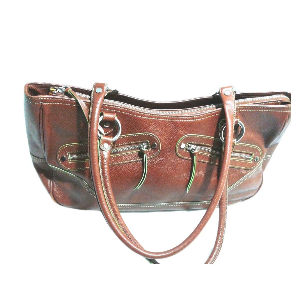 Vintage Hype Leather Shoulder Bag Large Honey Brown Leather Handbag